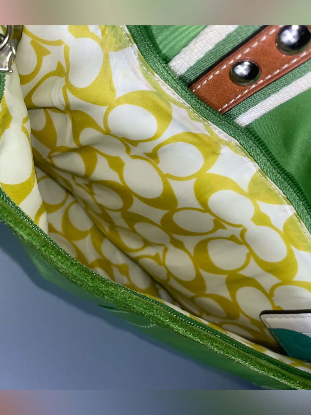 Vintage Coach Hampton Sateen Tote Bag - Picture 10 of 16